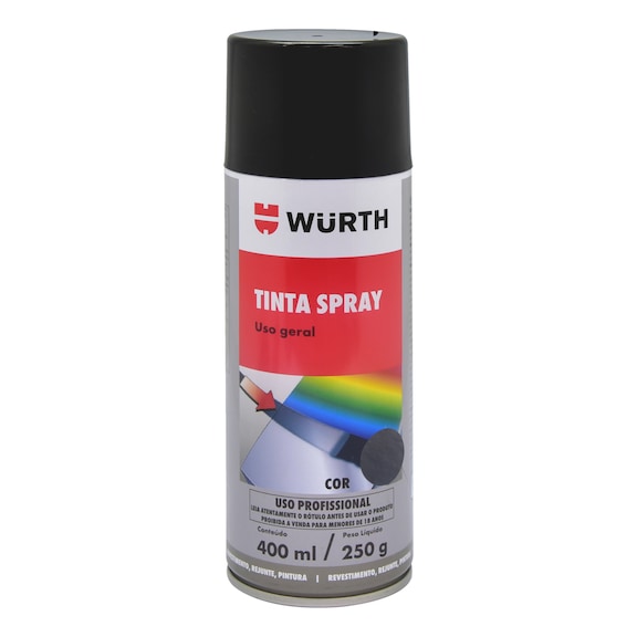 PINTURA-SPRAY-R9011-NEGRO-MATE-400ML - WURTH