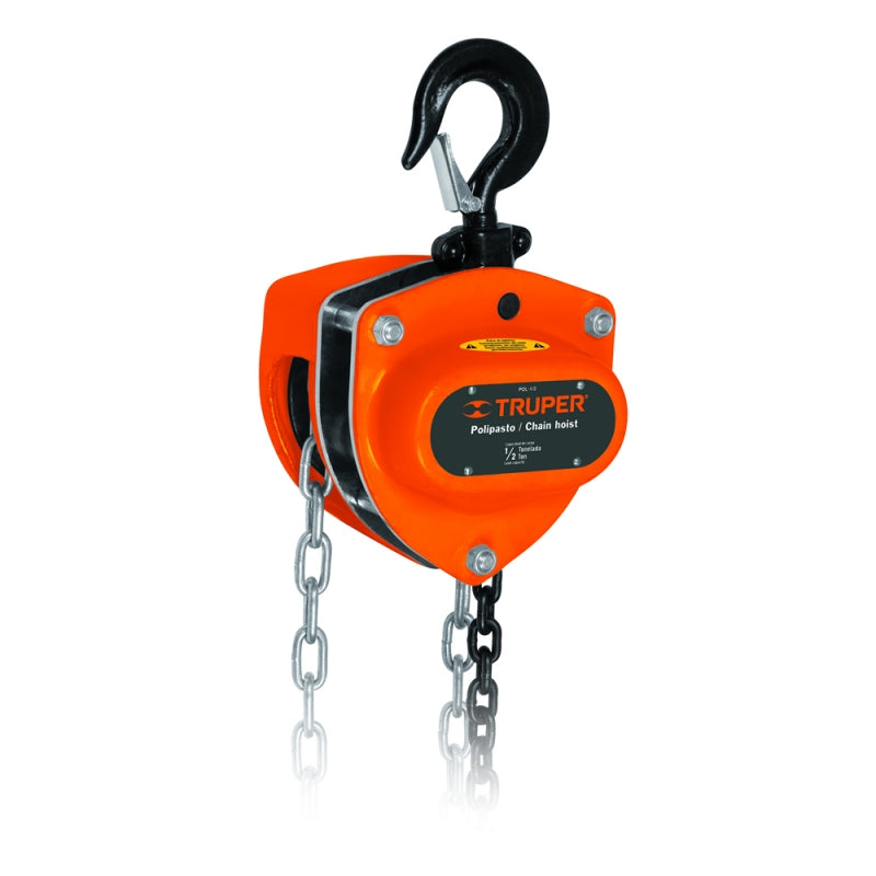 TECLE TRUPER CADENA 0,5 TON X 3 MTS # POL-1/2 (POLI-1/2) (16823)