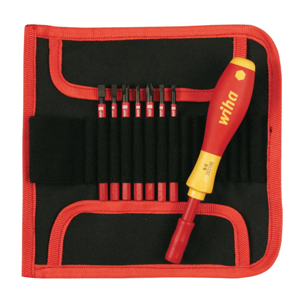 Set destornillador puntas intercambiables 8 piezas aislado WIHA