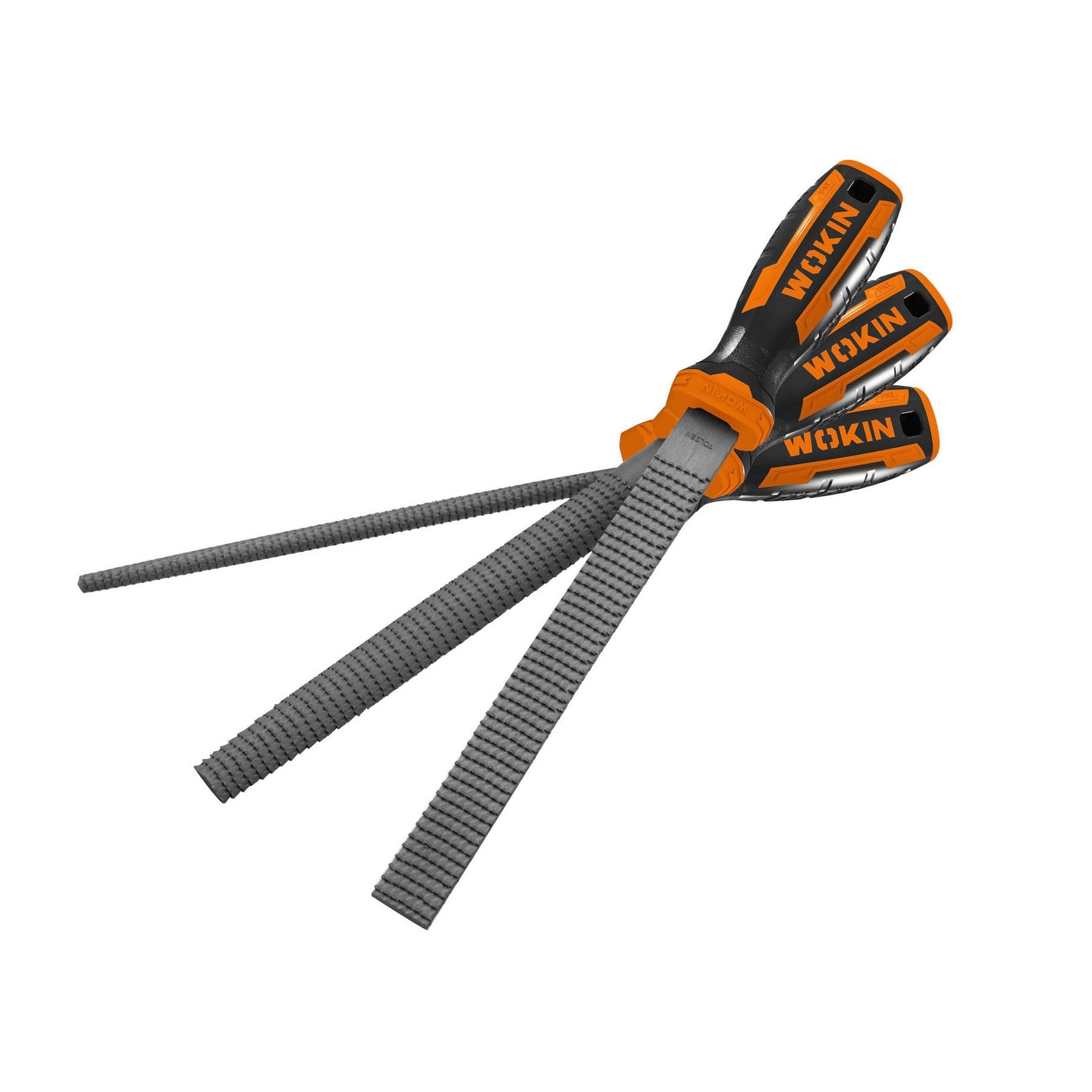 Set escofinas 8" 3 piezas Wokin