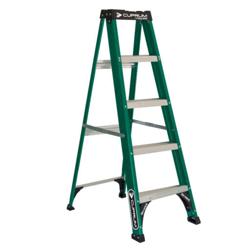 ESCALERA FIBRA DE VIDRIO TIJERA 5 PELDA OS CUPRUM