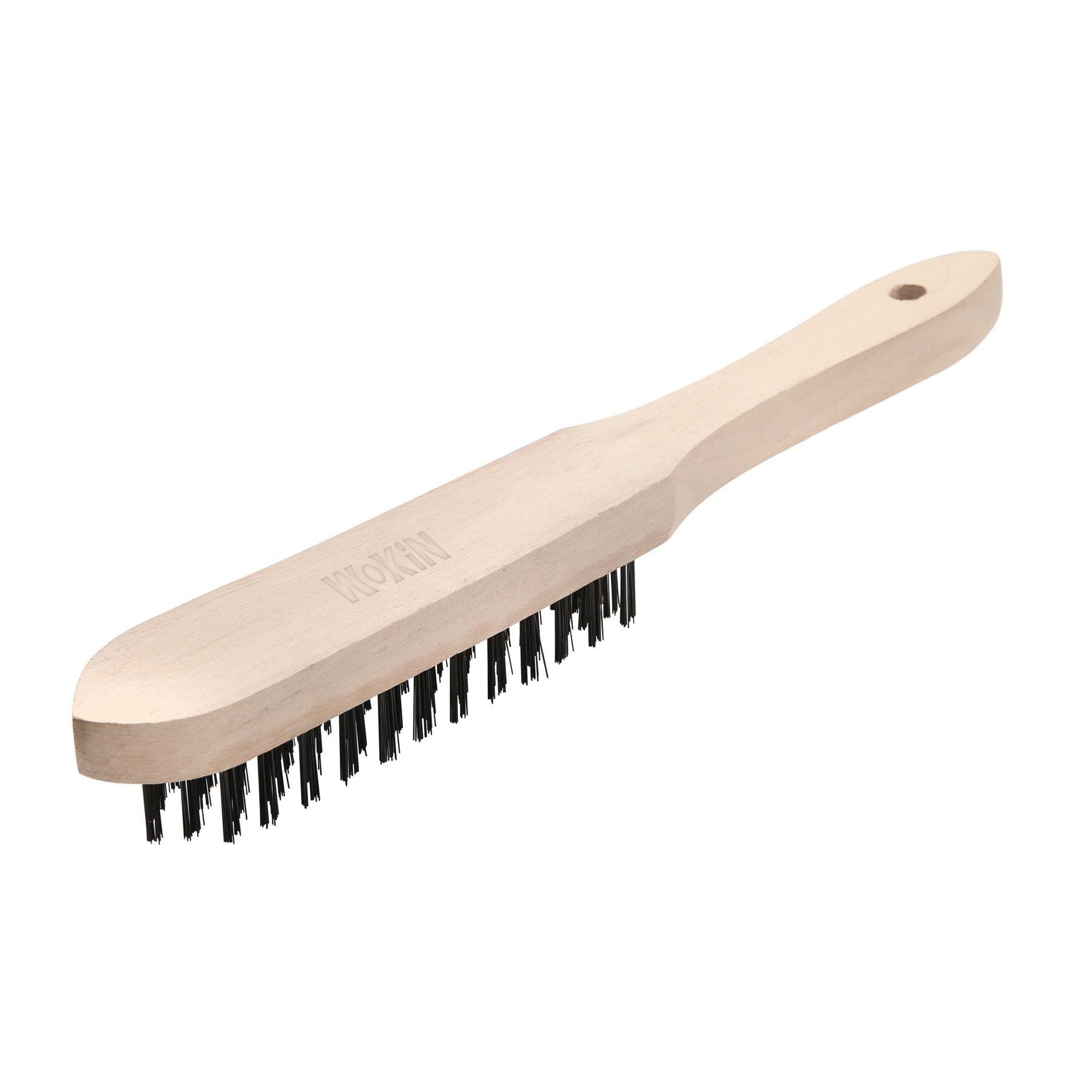 Escobilla de acero con mango 5 lineas Wokin