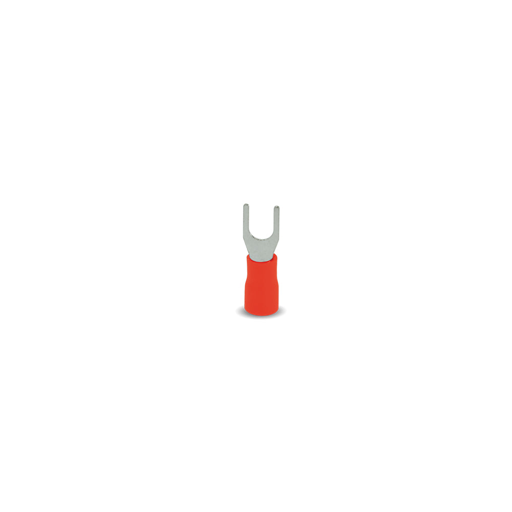 TERMINAL HORQUILLA ROJO 16-22AWG 3.2 MM BOLSA 50 UNIDADES