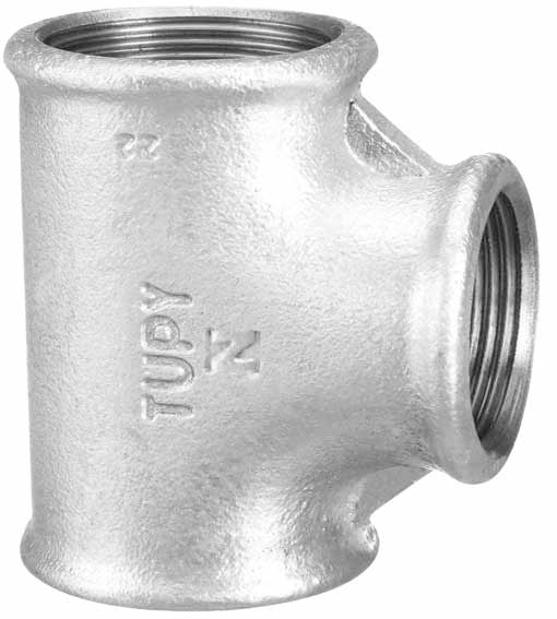 TEE GALV. 3/8" TUPY (ISO 9002)