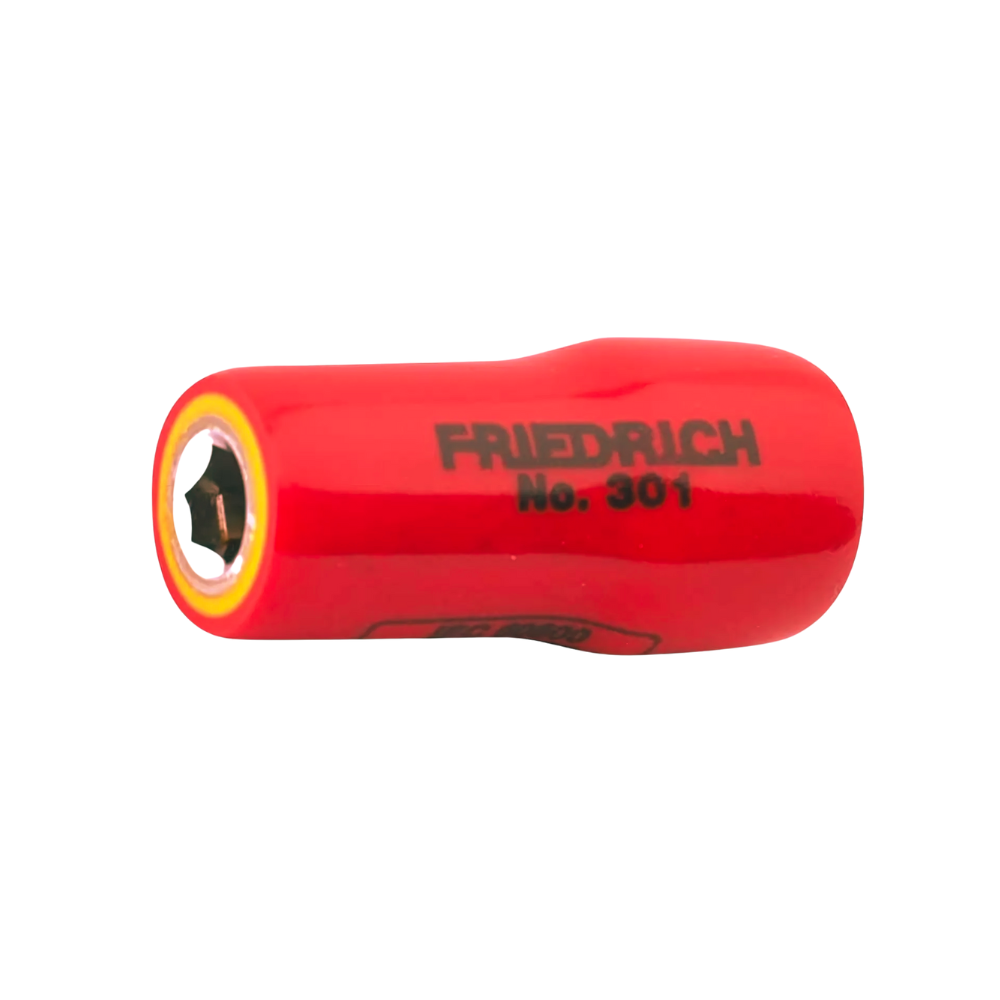 Dado hexagonal 1/2" con aislamiento VDE multicapa 1000V métrico Friedrich