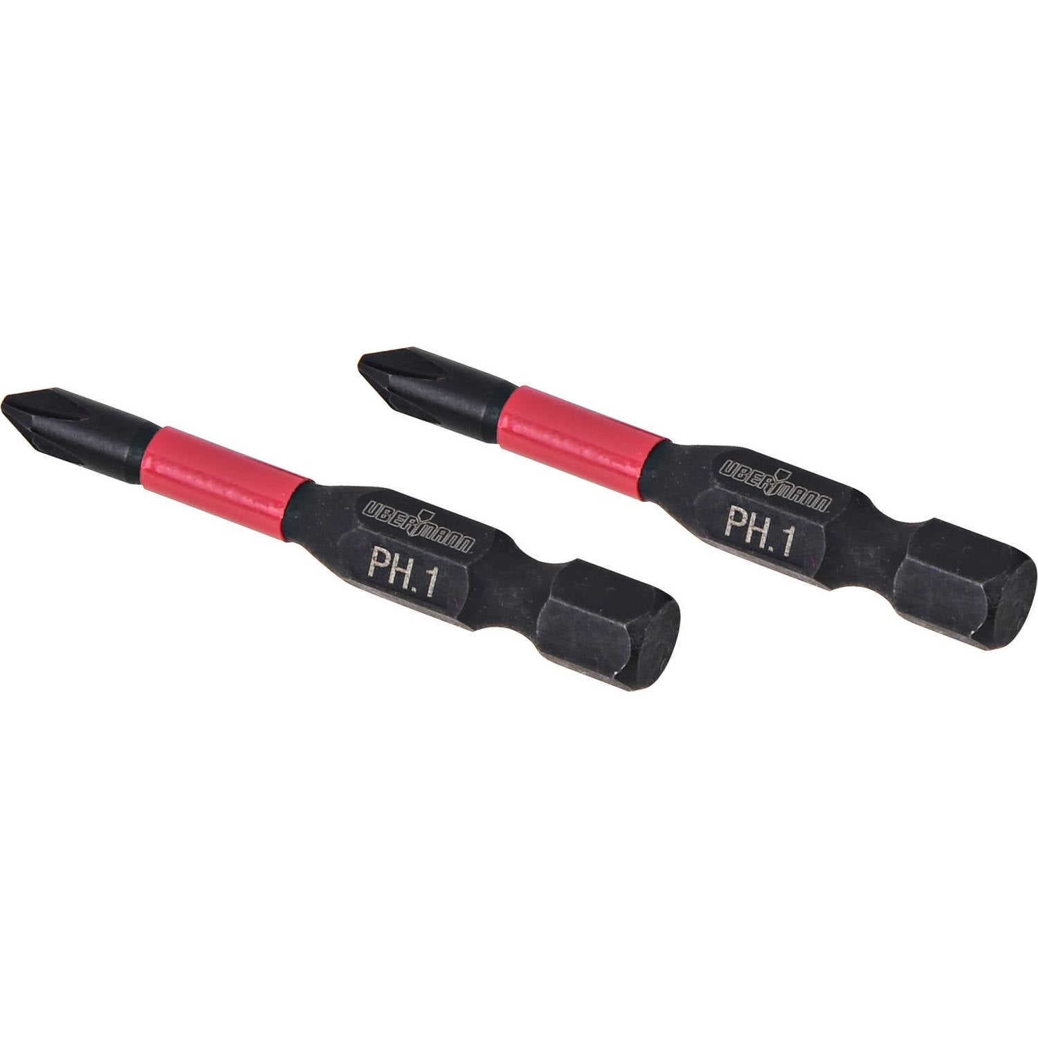 Set de puntas de impacto cruz PH1 50 mm 2 piezas Ubermann