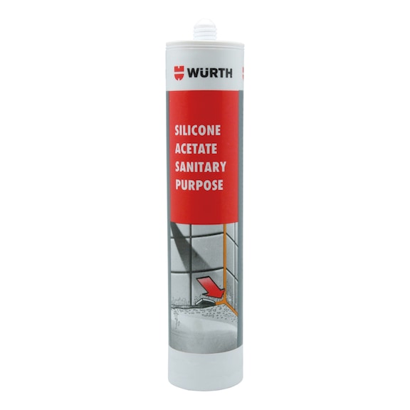 SILICONA ACETICA BLANCA - 280ML - WURTH