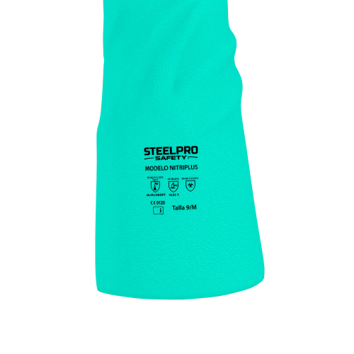 GUANTE NITRILO 18'' NITRIPLUS 22 MIL STEELPRO TALLA 10