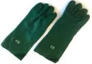 GUANTE DOBLE PVC VERDE ANTIDESLIZANTE 35 CMS.