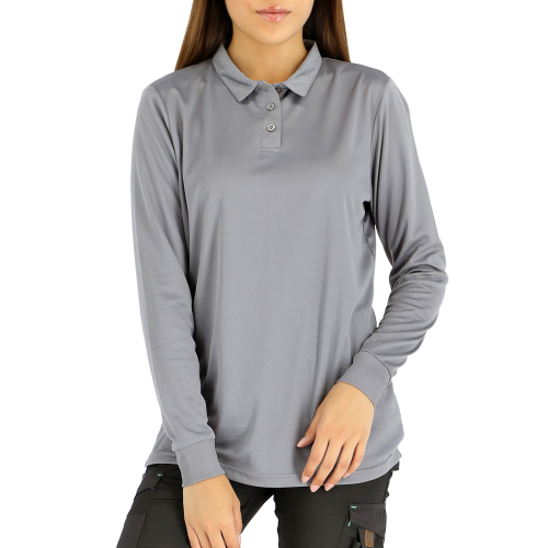 POLERA COOLDRY QUEBEC MANGA LARGA MUJER GRIS S