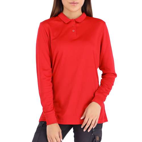 POLERA COOLDRY QUEBEC MANGA LARGA MUJER ROJO L
