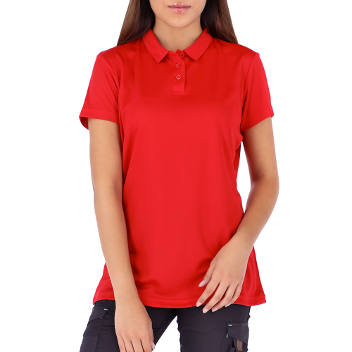 POLERA COOLDRY QUEBEC MANGA CORTA MUJER ROJO XS