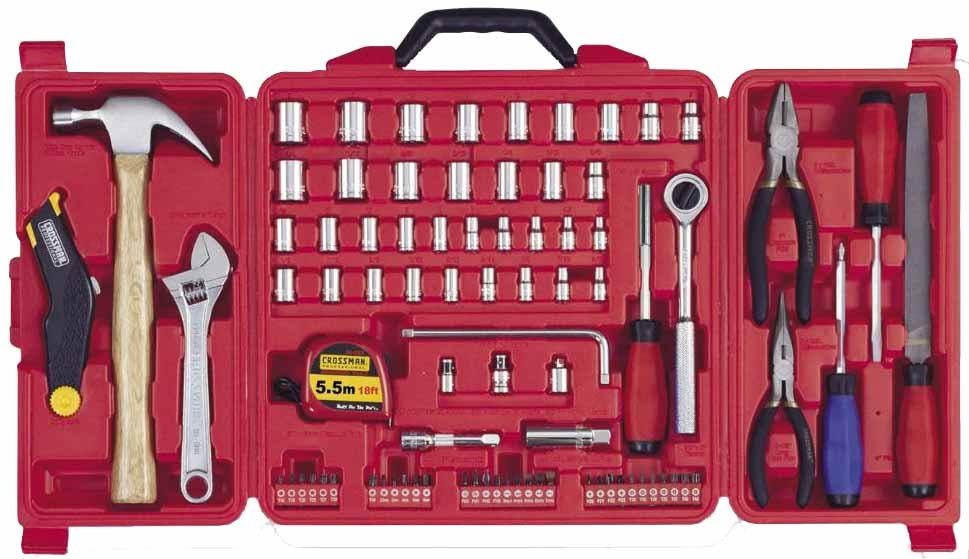 HERRAMIENTAS CROSSMAN # 99-060 - 90 PZS. EN ESTUCHE (OF)