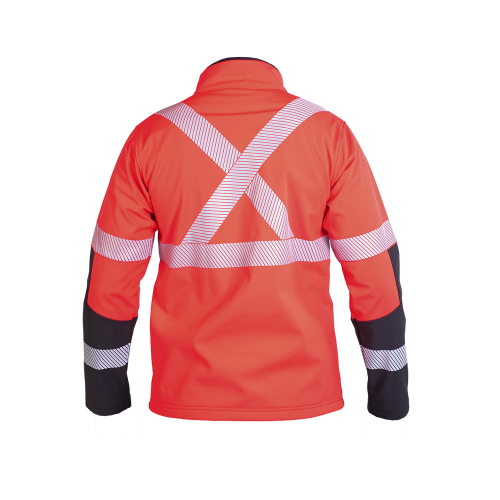 CHAQUETA SOFTSHELL HW OKLAN ROJO FLUOR L