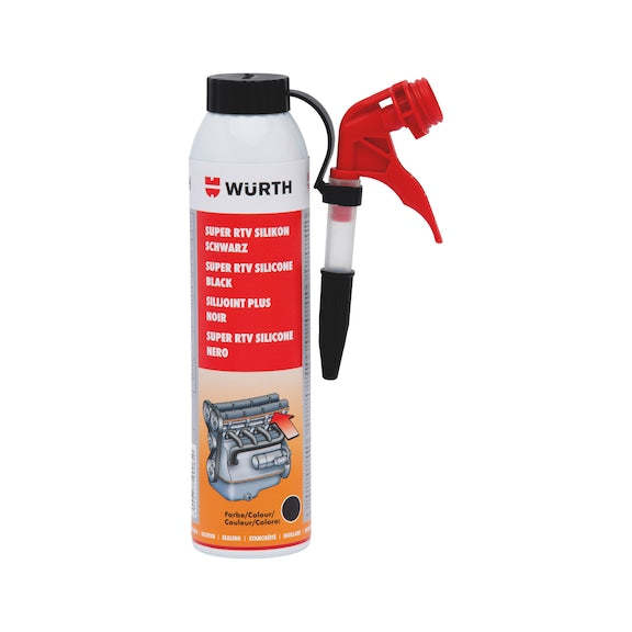 SILICONA SUPER RTV NEGRA 200 ML - WURTH