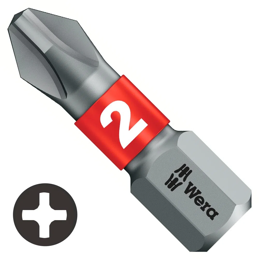 Set puntas cruz PH2x25mm Bitorsion Wera