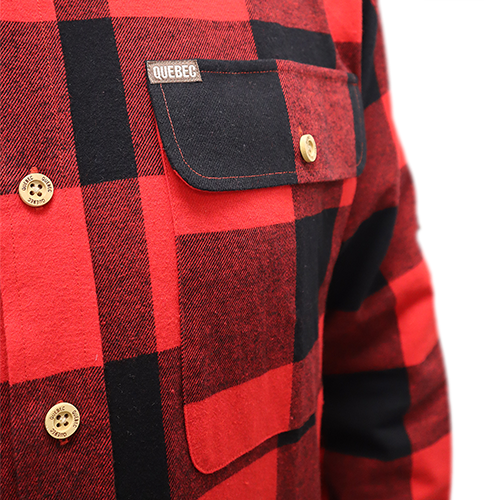CAMISA QUEBEC ROBLE ROJO XXL