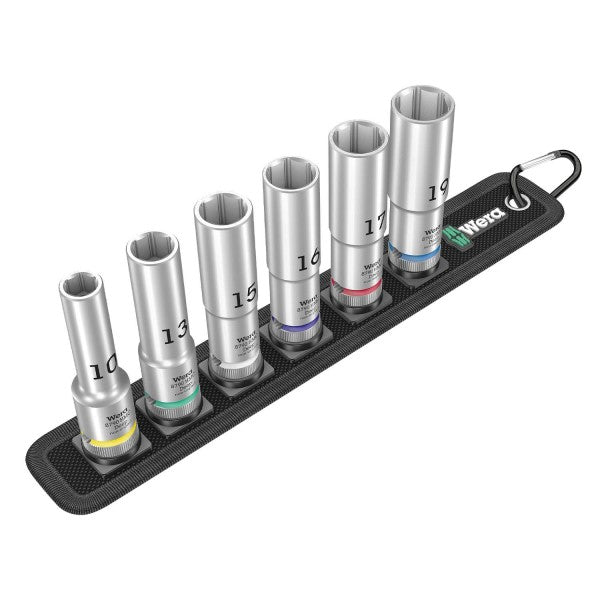 Set de dados largos 1/2" Zyklop Belt C Deep 6 Piezas