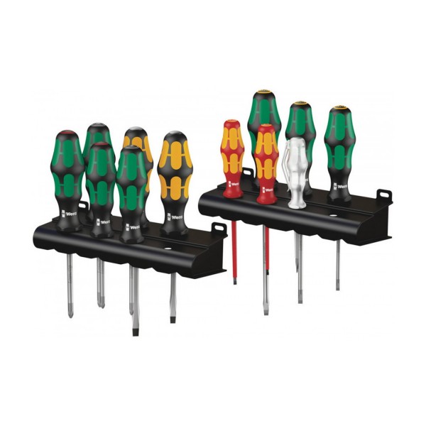 Set destornilladores Kraftform 12 piezas con bandejas Wera