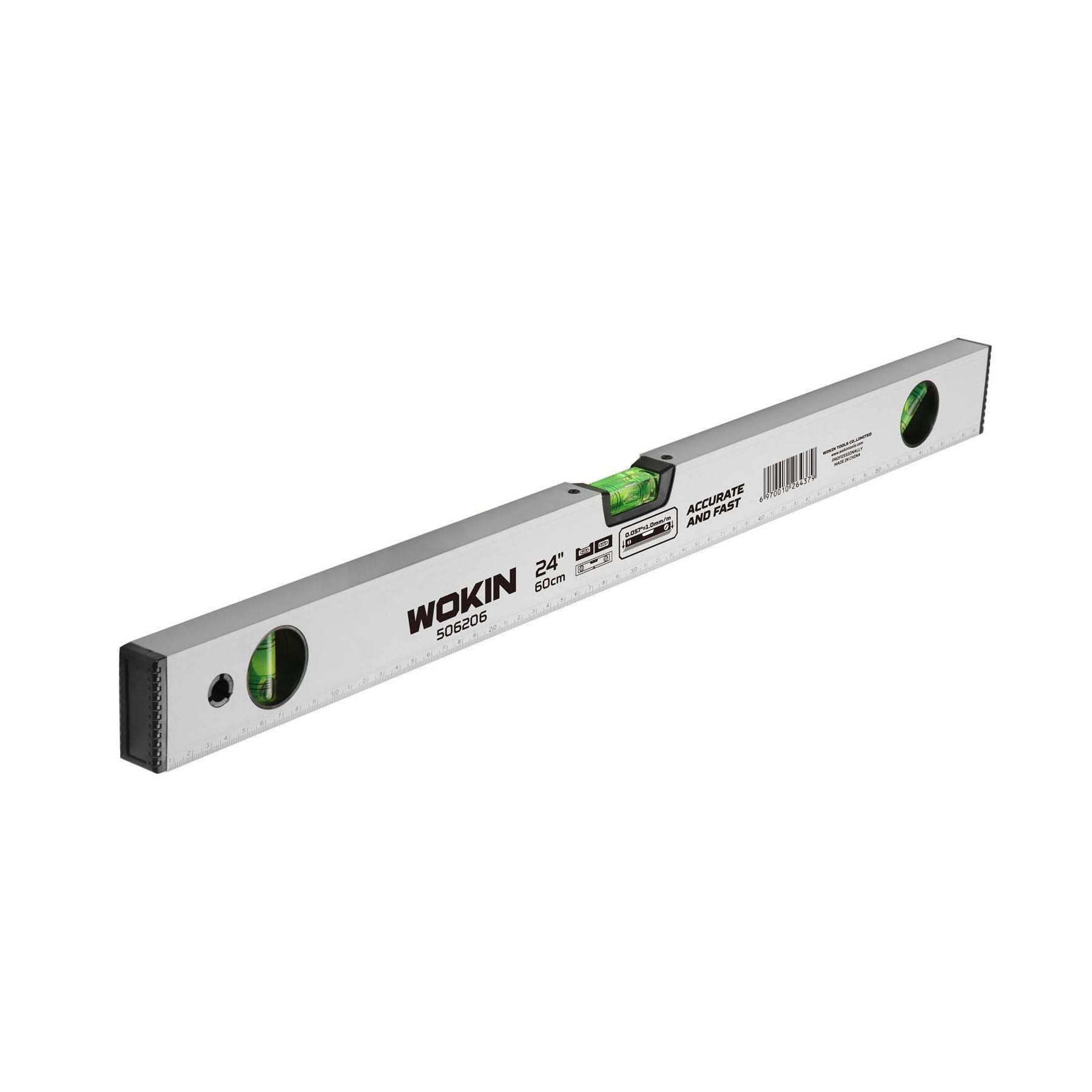 Nivel de Aluminio con Imán 100cm/40" Wokin