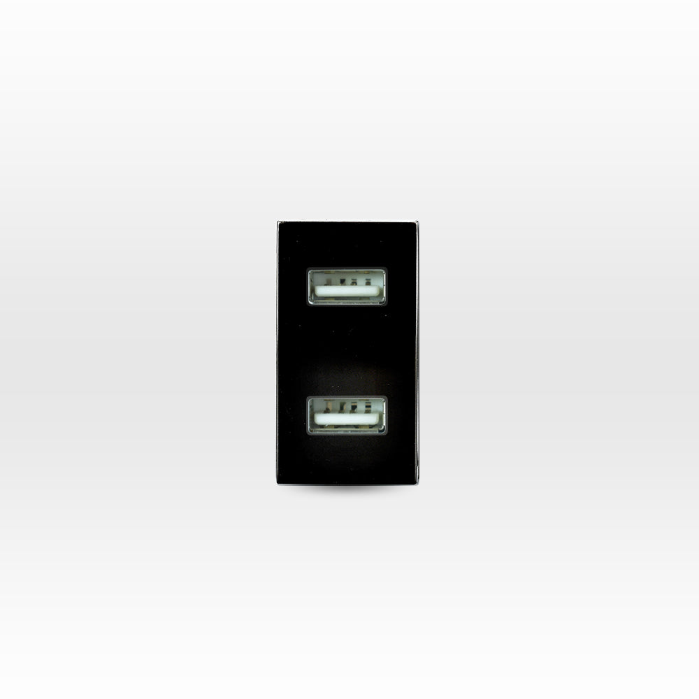 MÓDULO TOMA USB 5V C.C. 1100MA CAFÉ