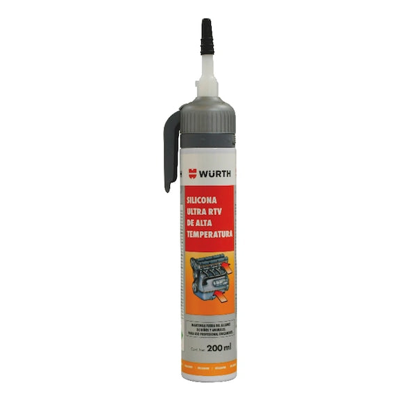 SILICONA ULTRA RTV ALTA TEMP. GRIS 200ML - WURTH