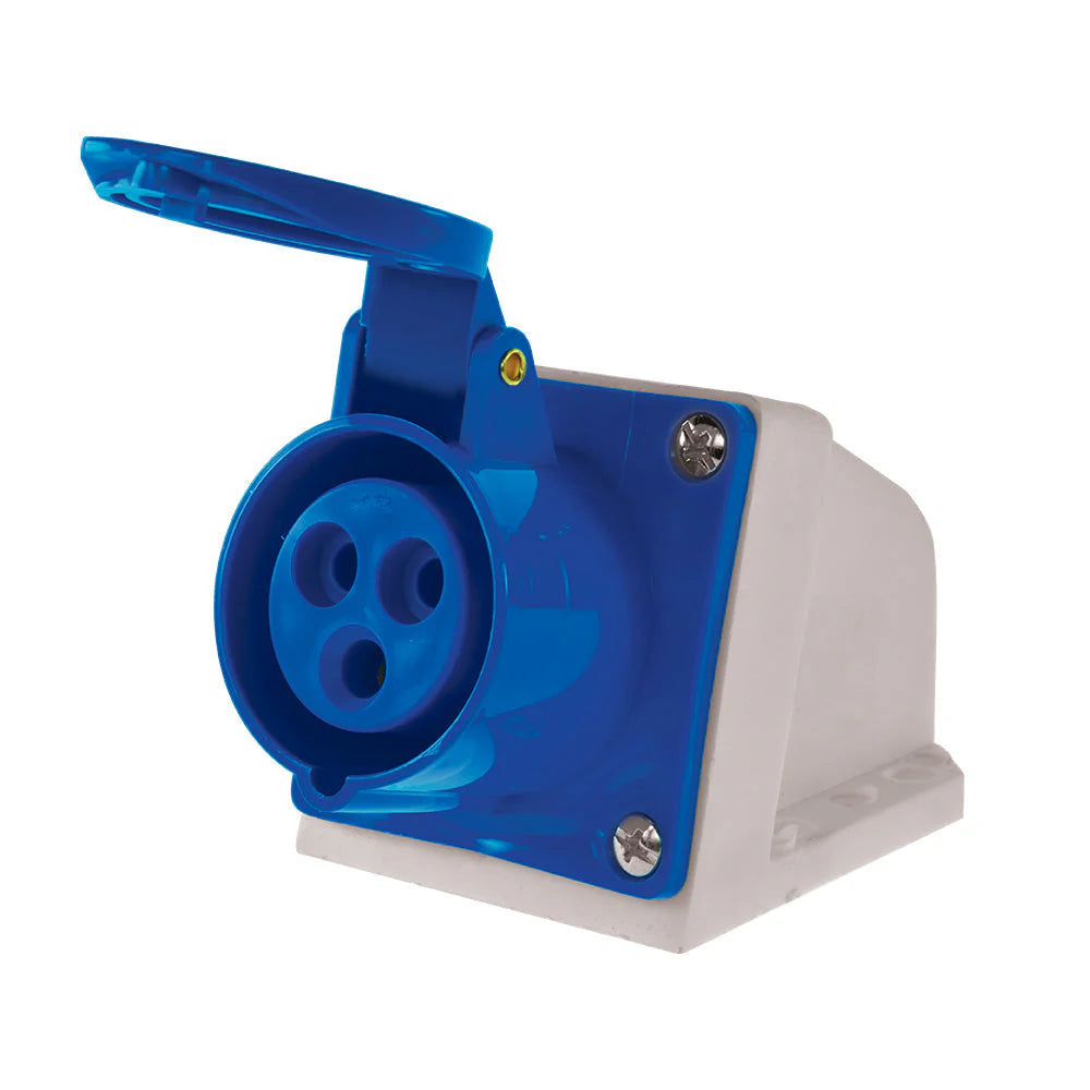 Enchufe industrial hembra sobrepuesta IP44, 16A.