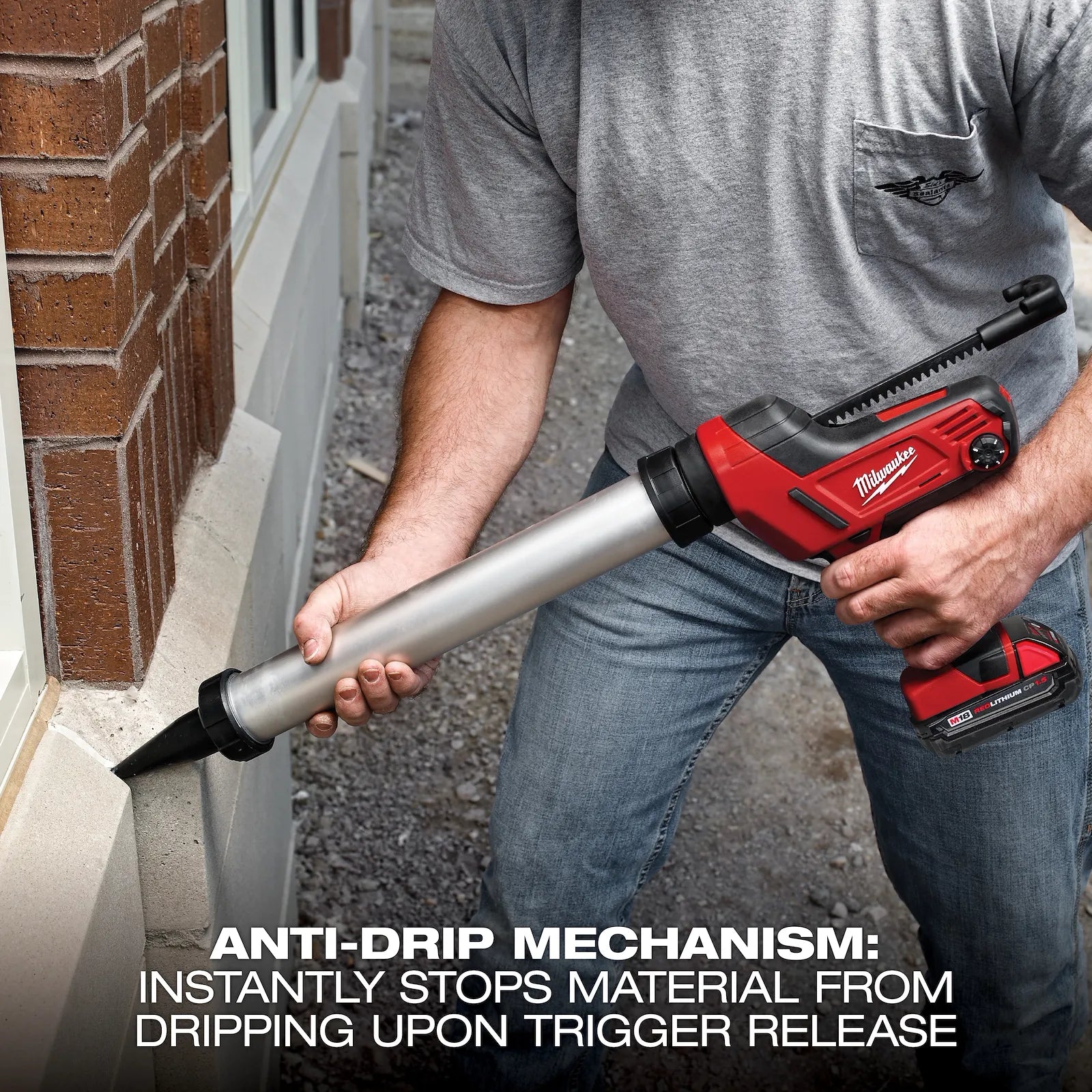 PISTOLA CALAFATERA BATERIA CERRADA M18 (2642-21CT) MILWAUKEE