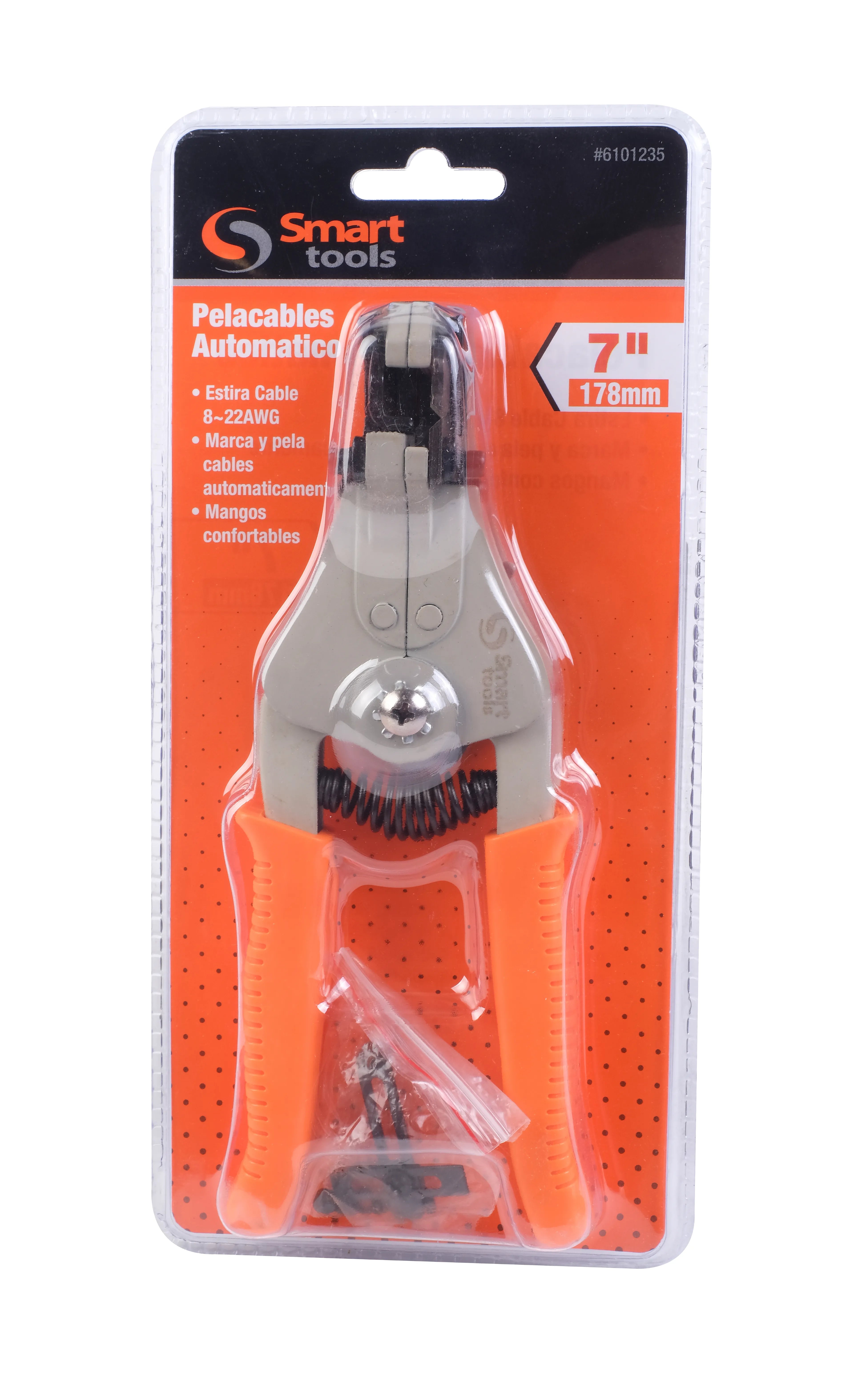 ALICATE PELACABLES AUTOMATICO 7PULGADAS / 1 - 3.2 MM. CABLE - SMART TOOLS