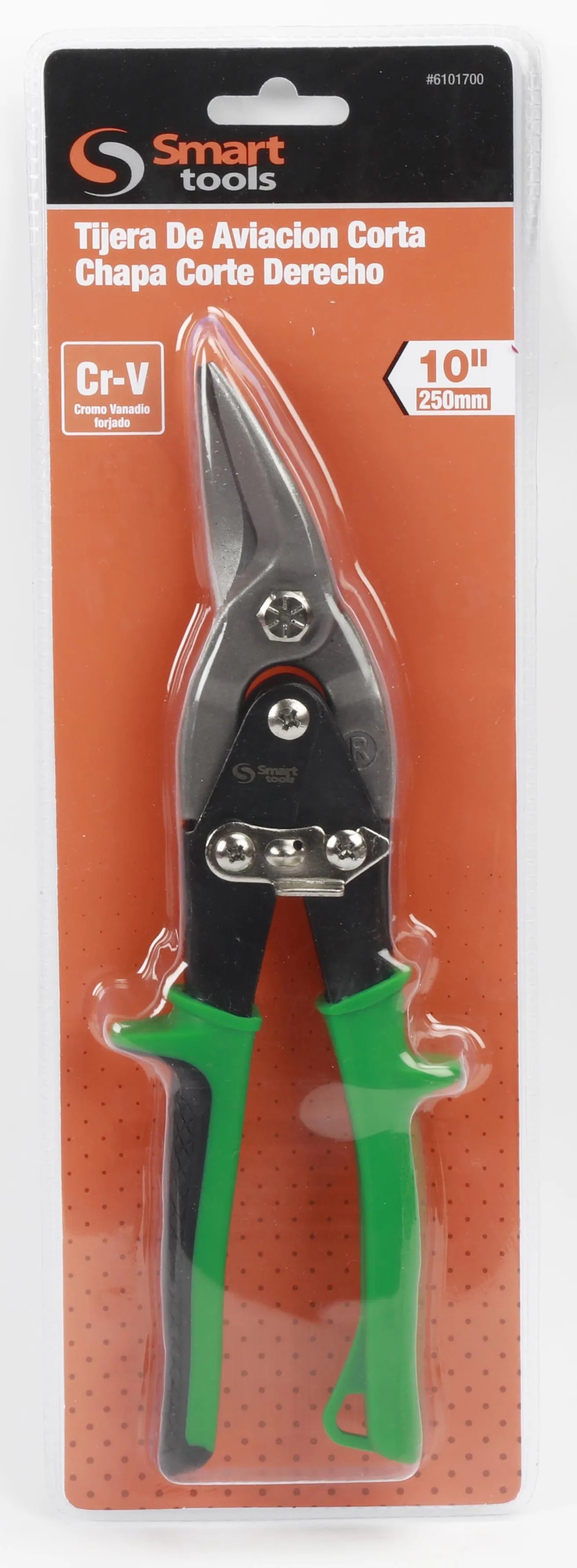 Tijera hojalatera aviador corte derecho 10" Smart Tools