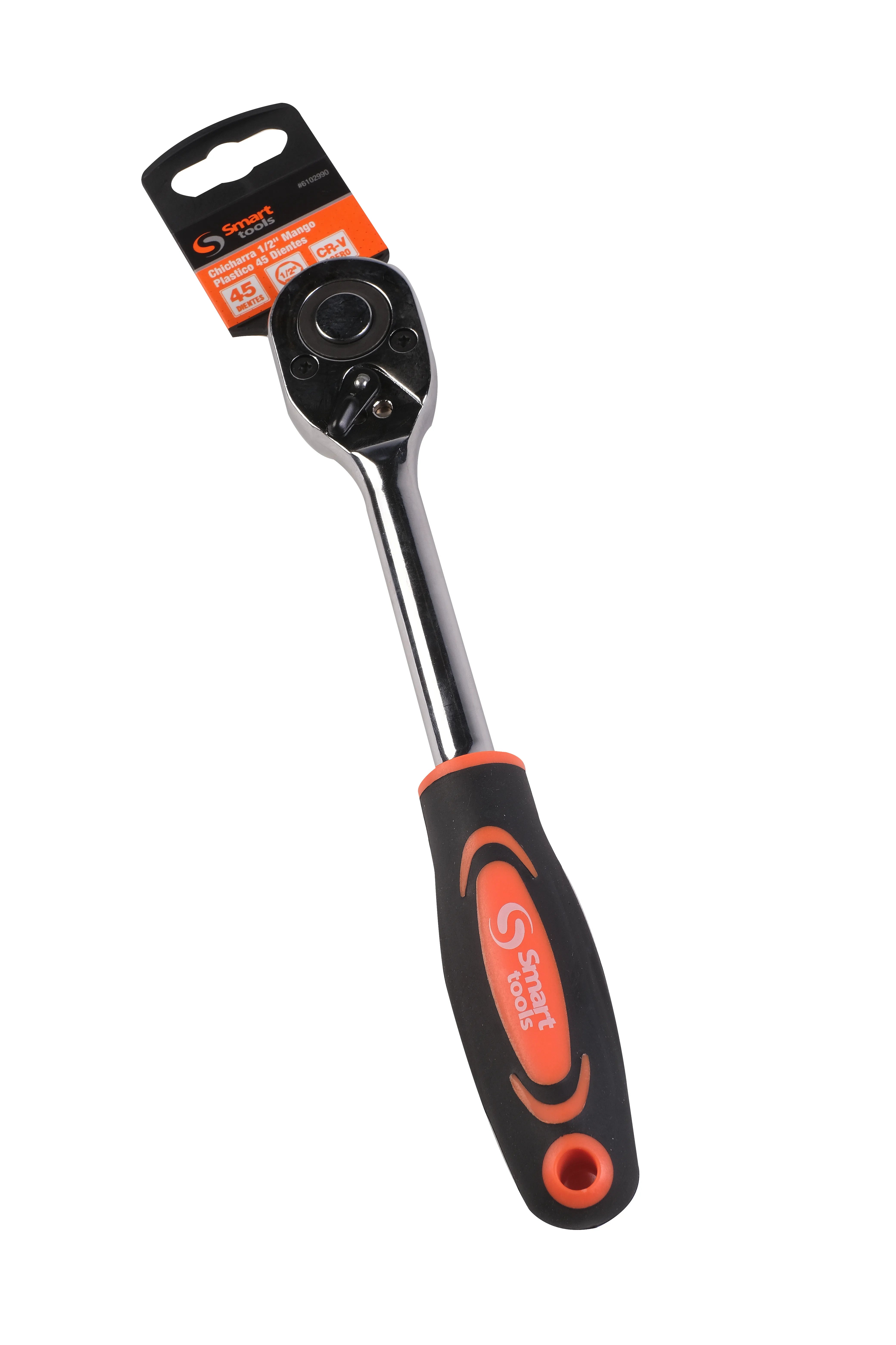 Chicharra 1/2" mango plastico 45 dientes (*) - SMARTTOOLS