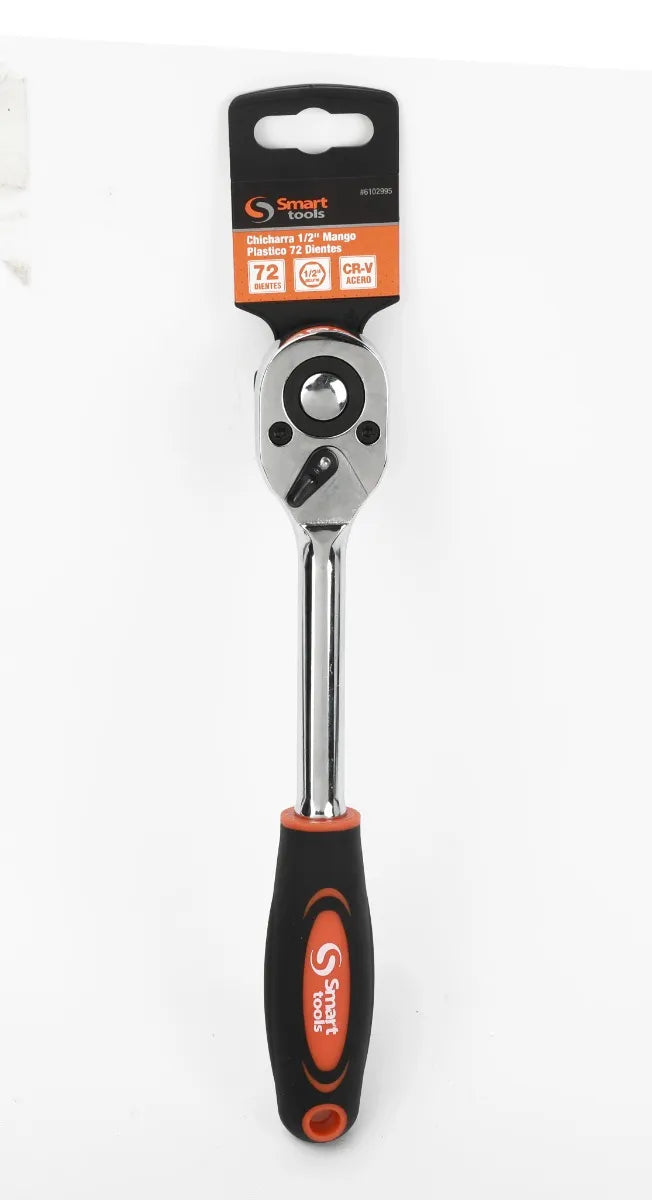 Chicharra 1/2" mango plastico 72 dientes (*) - SMARTTOOLS