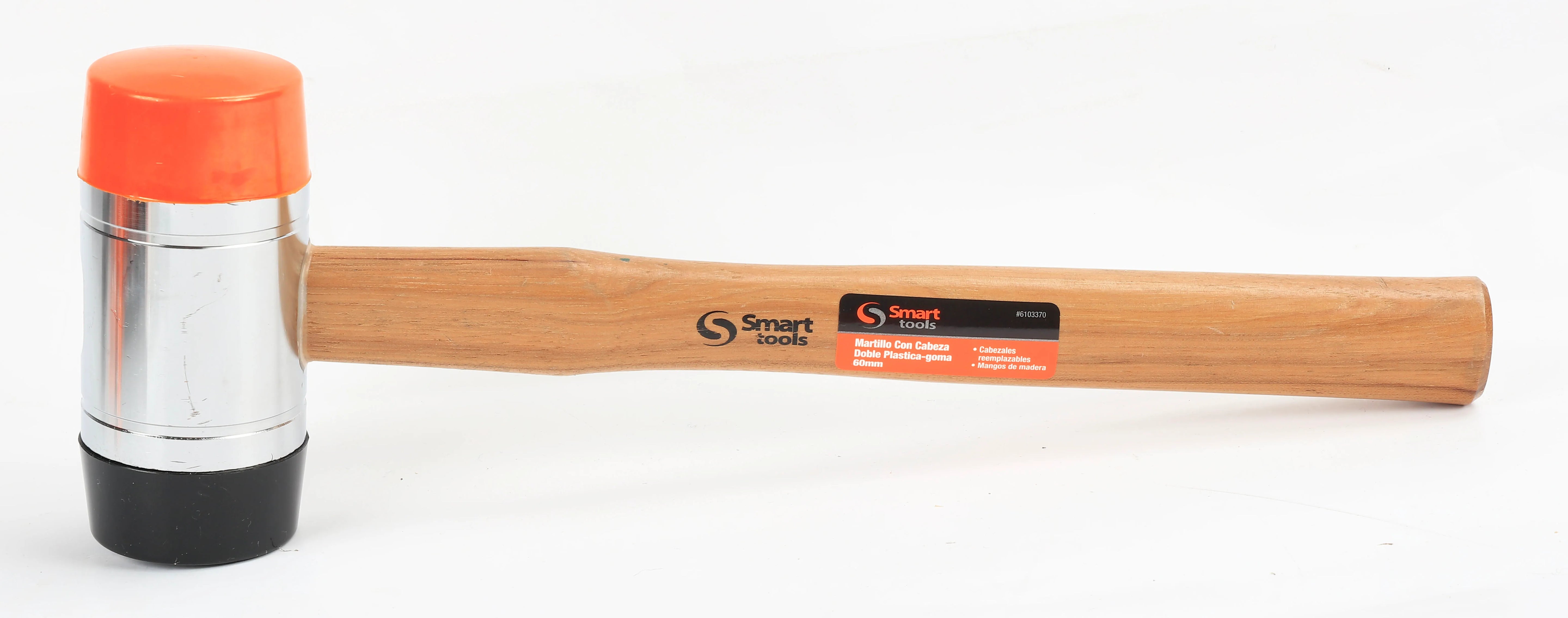 Maceta goma/plastico 60 mm. m/madera (6103370) - SMARTTOOLS