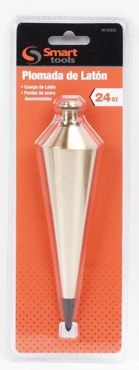 PLOMADA DE BRONCE DE 24 OZ. - SMART TOOLS