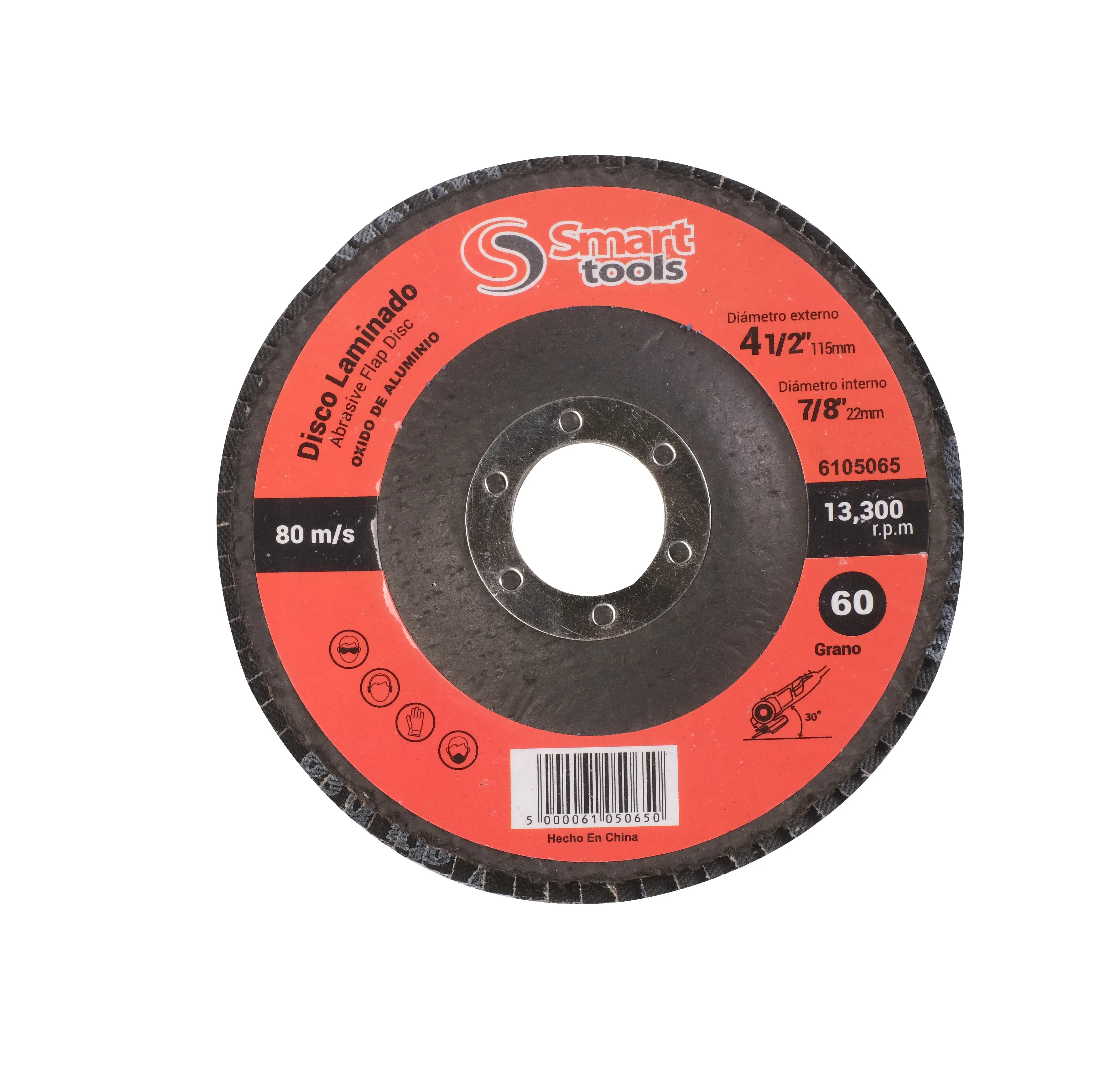 DISCO DE LIJA TRASLAPADO 4 1/2 GR.60 SUPRA