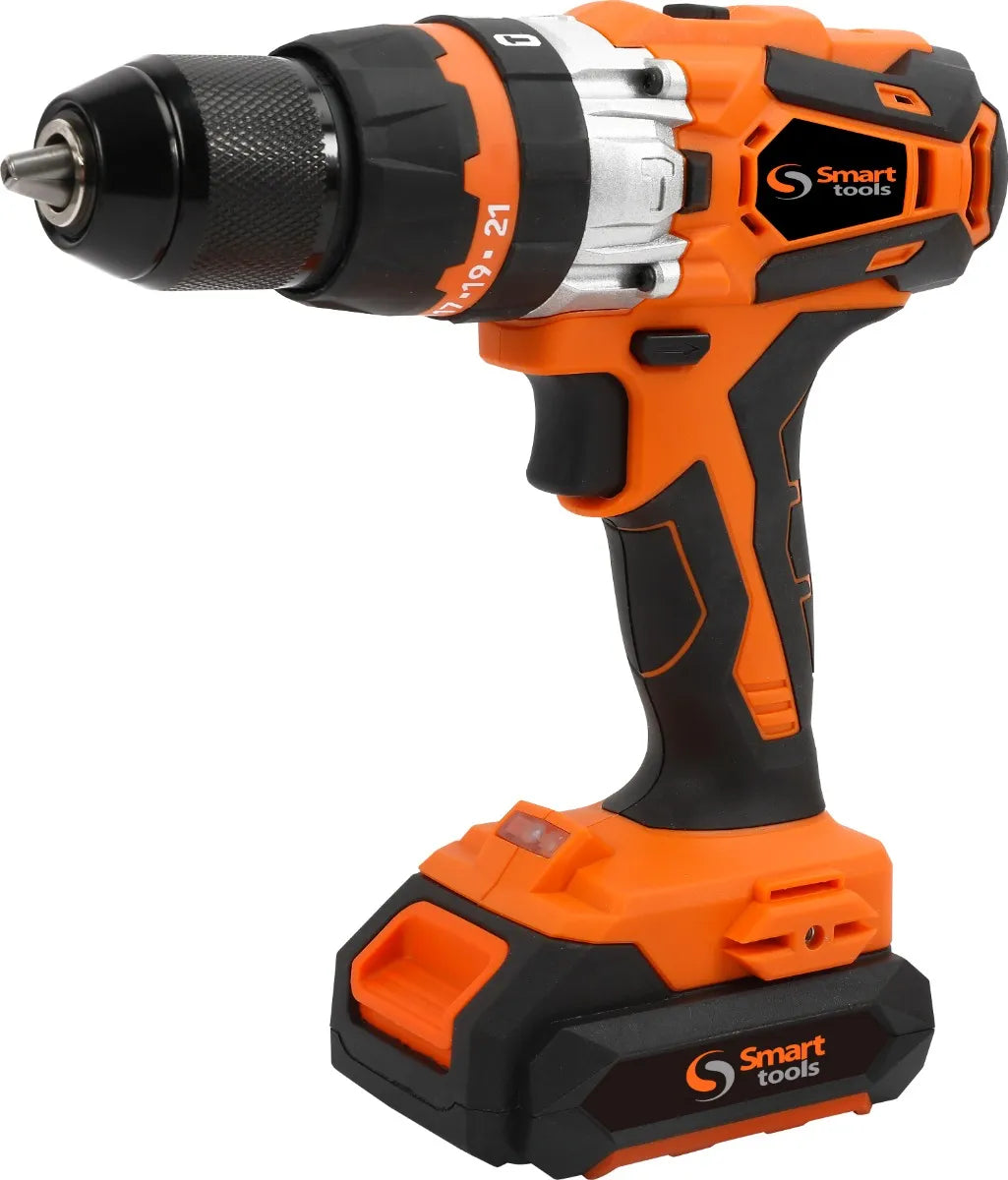 Taladro impacto inalambrico li-ion 20v13mm, 60nm (*) - SMARTTOOLS