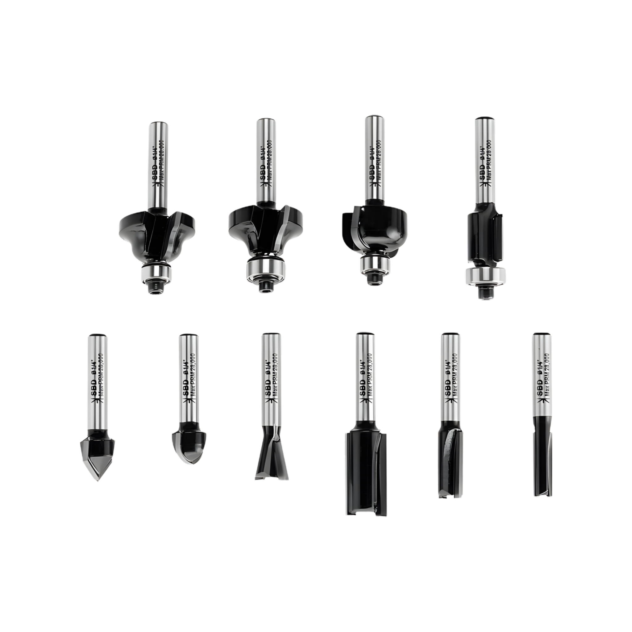 JGO FRESAS VASTAGO 1/4 10 PZ (STA80000)