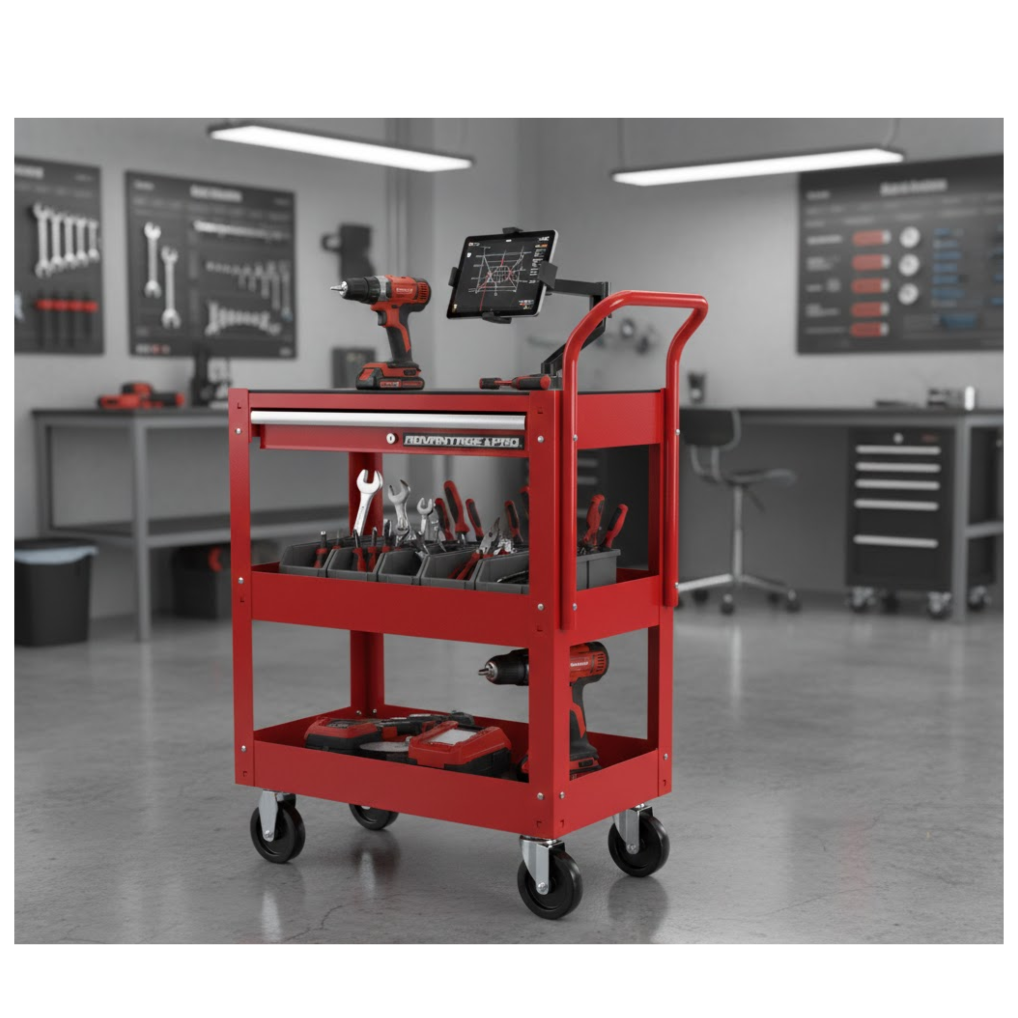 CARRO TALLER 3 NIVELES Y 1 CAJÓN ADVANTAGE PRO CAT2-083