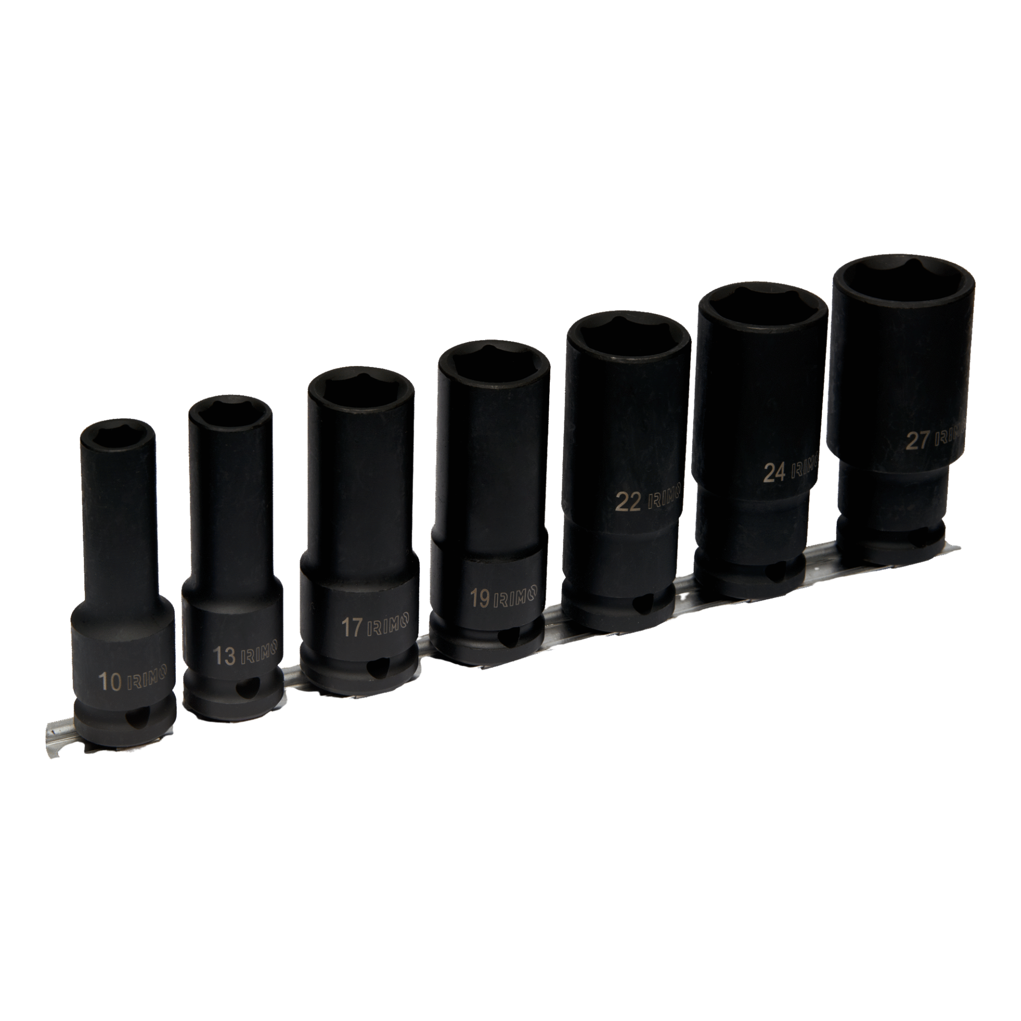 Dados de impacto largos cuadrante 1/2" (7 piezas) IRIMO
