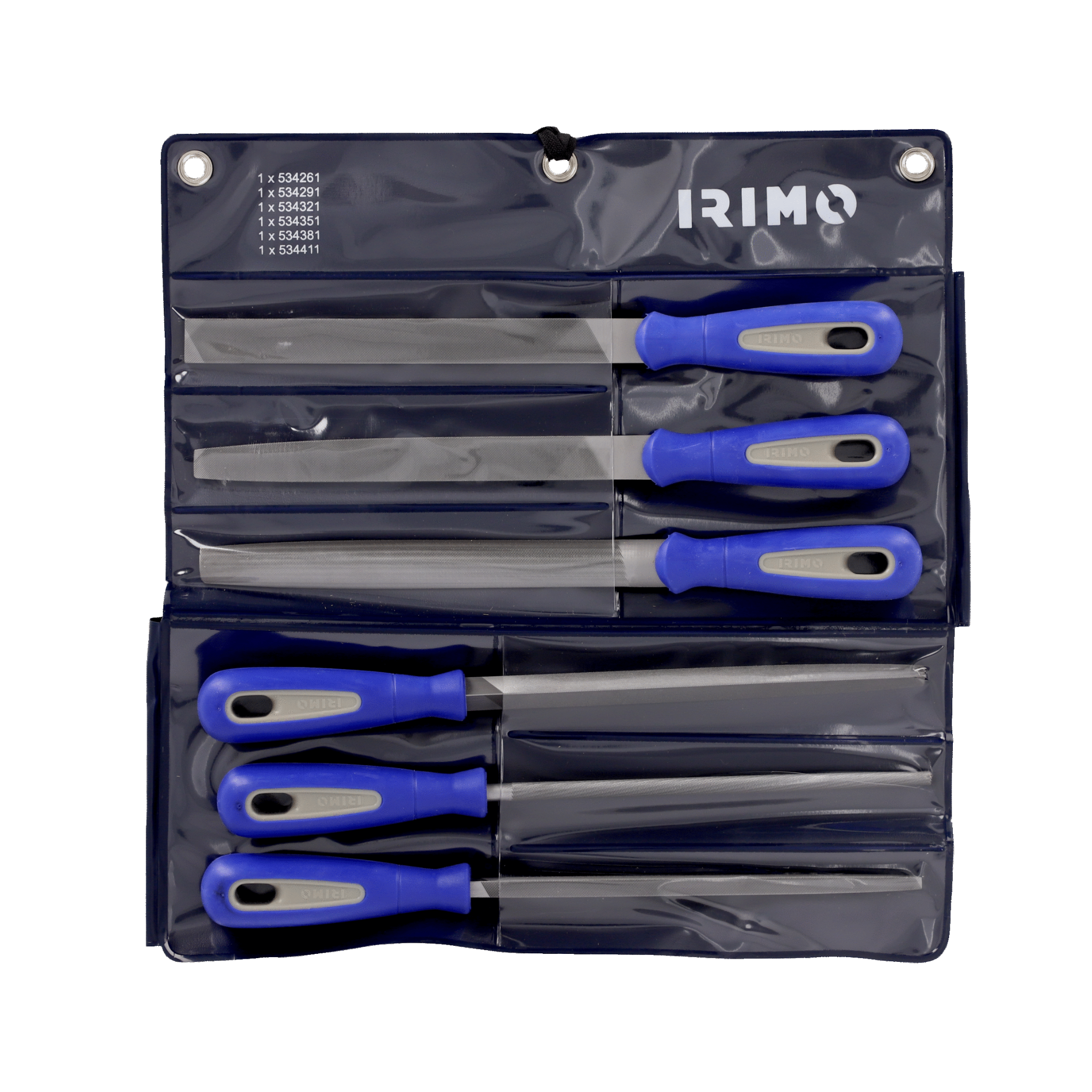 Juego de limas planas paralelas uso industrial 6 piezas Irimo