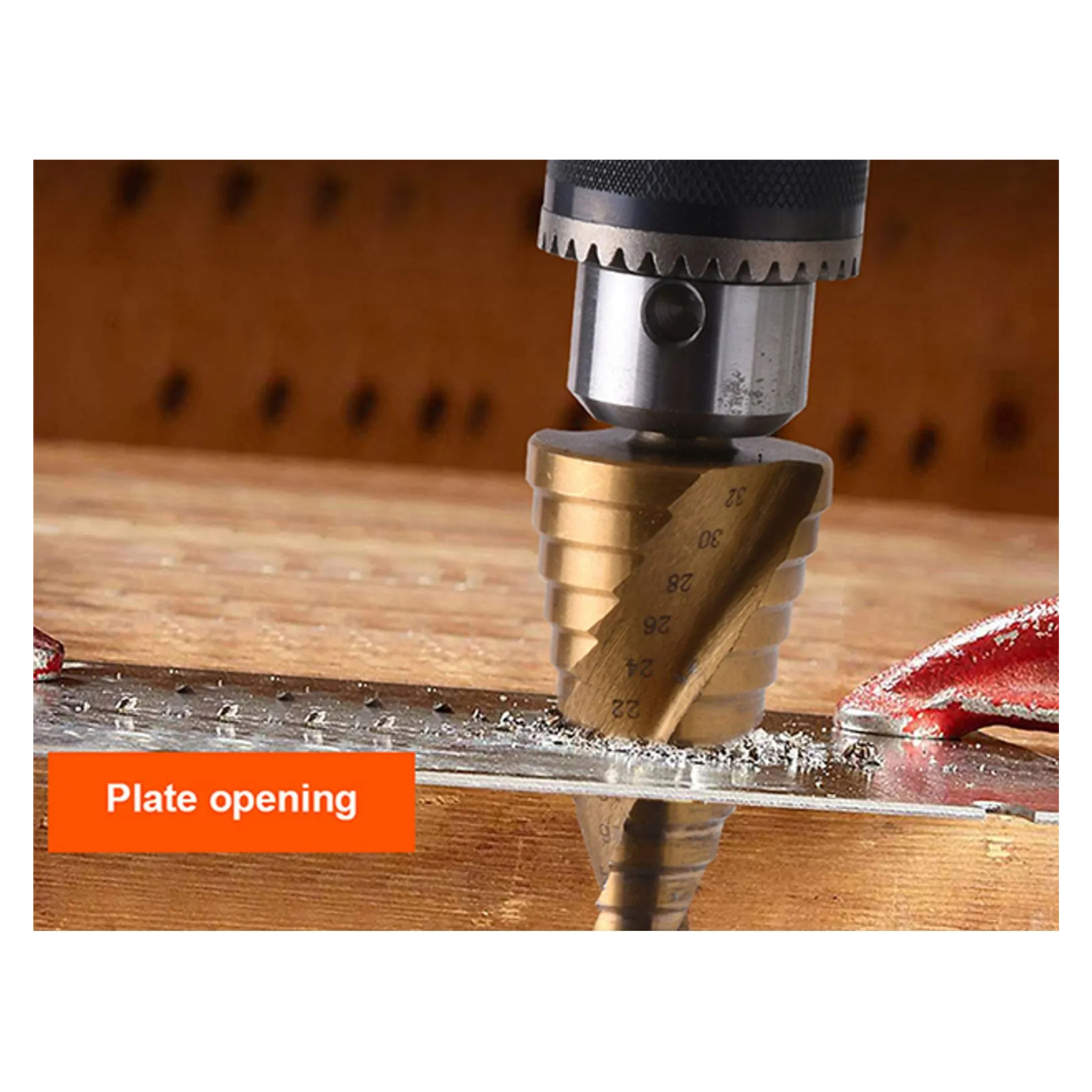 Set de brocas cónicas escalonadas 3 piezas HARDEN