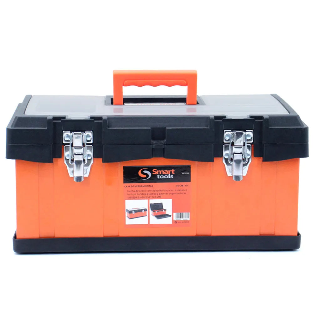 CAJA HERR. 19” Acero/Plastico con cierre metálico - SMART TOOLS
