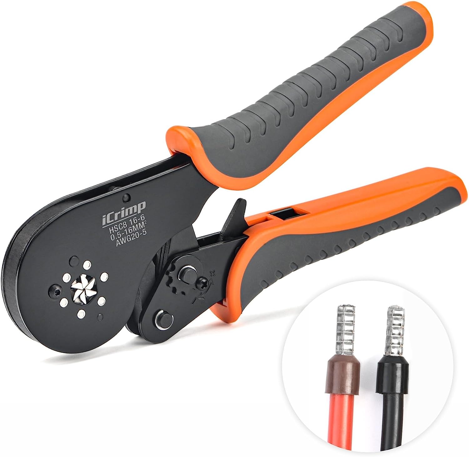 Ferrulera profesional crimpeadora hexagonal de trinquete Icrim