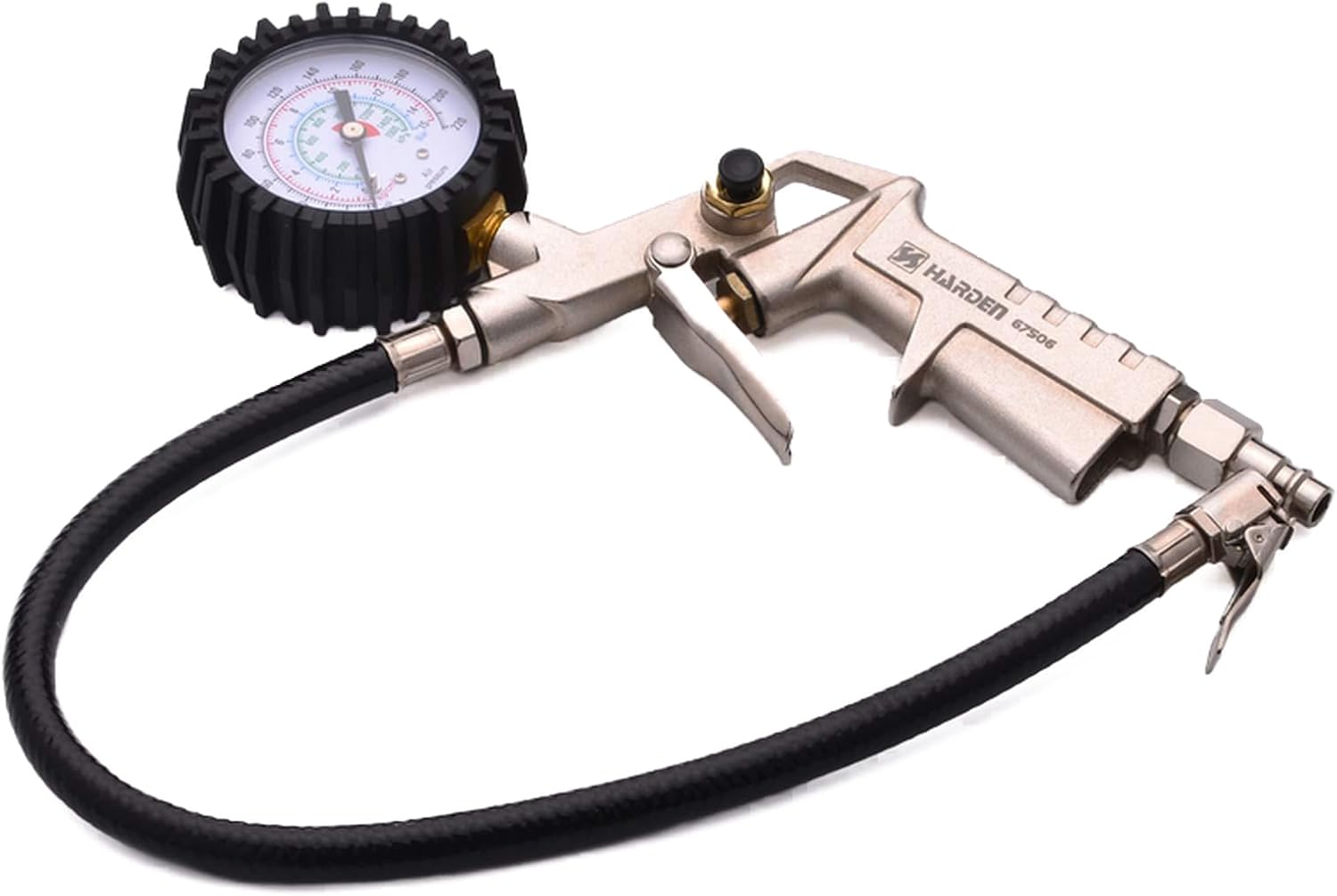 Inflador con manómetro 0-200psi Harden