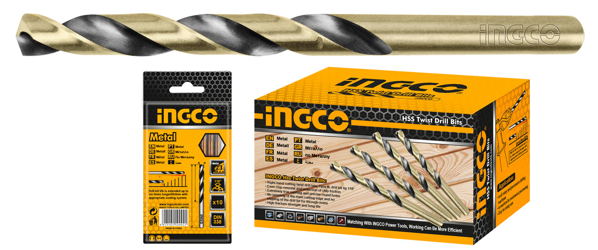 BROCA CIL AR INGCO 4,0 MM # DBT1100403 BOLSA 10pz(OF)