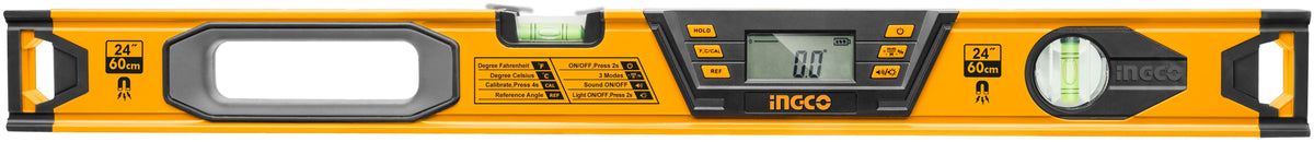 NIVEL INGCO ALUMINIO DIGITAL MAGNETICO 60 CM. # HSL08060D