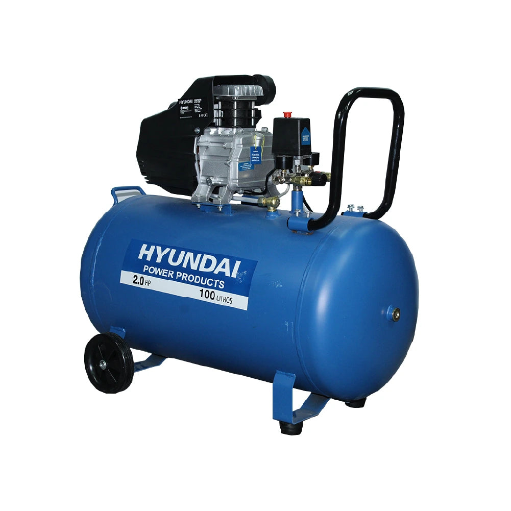 Compresor Hyundai Monofásico 2HP 100L 115psi Directo