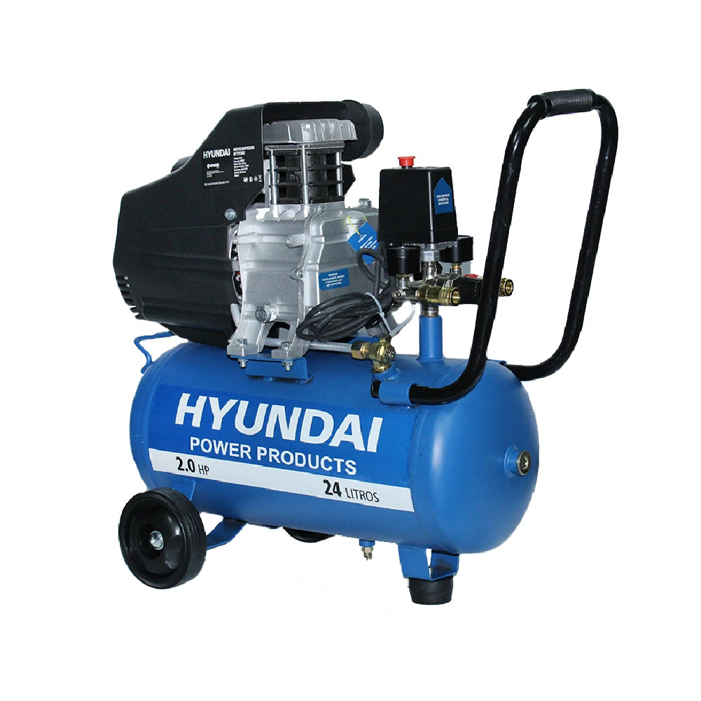 Compresor Hyundai Monofásico 2HP 24L 115psi Directo
