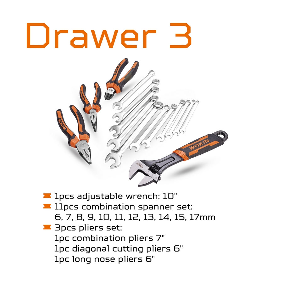 Caja de Herramientas con 98 Piezas (901098) Wokin