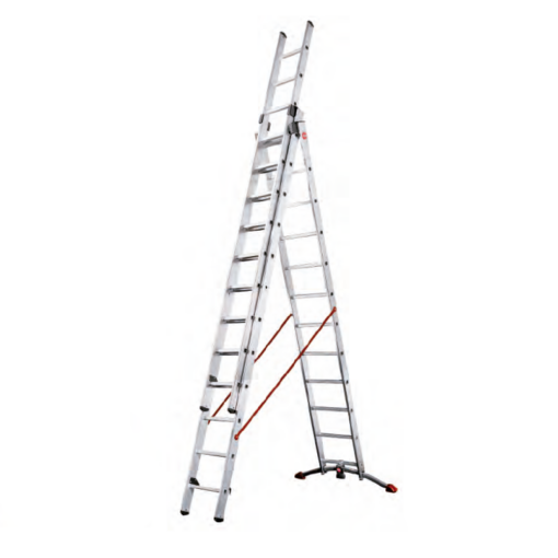 ESCALERA ALUMINIO TIJERA TELESCOPICA 3X12 PELDA OS HAILO